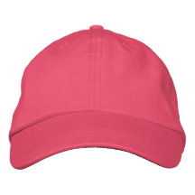 ♥ Very Classy ♥ Plain Basic Pink Hat ♥ Embroidered Hats