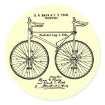 Very cool Cycling Velo Patent gift Round Sticker
