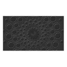 Very Cool Faux Embossed Black Business Card