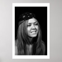 Very Cute White Girl Gangsta Chick Poster
