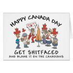 Very Funny Happy Canada Day Greeting Card