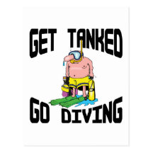 Very Funny SCUBA Diving Post Card