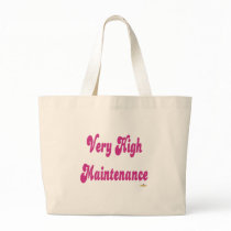 Very High Maintenance Pink Canvas Bag