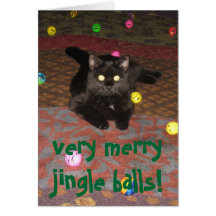 very merry jingle balls! cards