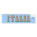 Very Simple yet cool Italia logo of Italy bumper stickers