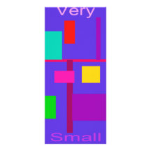 Very Small Indigo Full Colour Rack Card