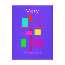 Very Small Indigo Gallery Wrap Canvas