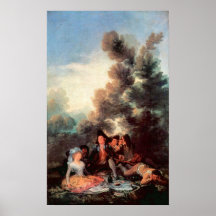 Vesper outdoors by Francisco de Goya Posters