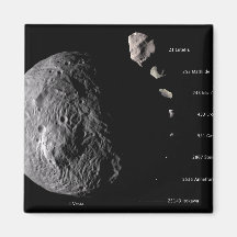 Vesta and Asteroid Gallery Refrigerator Magnets