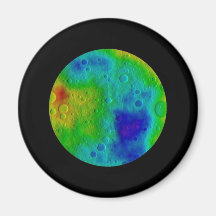 Vesta Asteroid / Protoplanet Simulation Refrigerator Magnets