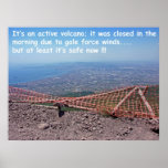 Vesuvius Volcano Humour posters