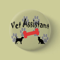 Vet Assistant Gifts buttons
