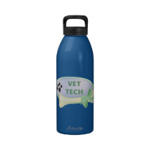 Vet Tech (blue oval) Drinking Bottle