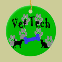 Vet Tech Christmas Ornament ornaments