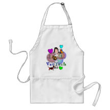 Vet Tech Gifts Unique Embossed Style Graphics Aprons