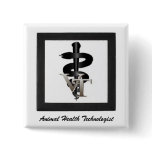Vet-tech-symbol, Animal Health Technologist buttons