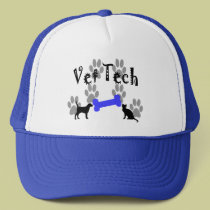 Vet TECH With Dog Bone hats