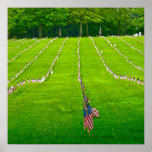 Veteran Honour American Flags Military Poster