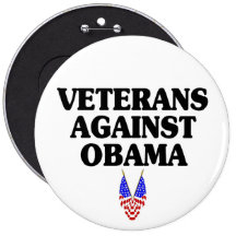 Veterans against Obama Buttons