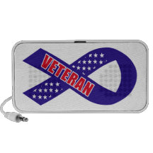 Veterans Blue Stars Ribbon Support the Troops Travel Speaker