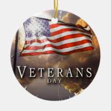 Veterans Day Christmas Tree Ornament