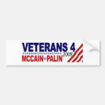 Veterans for McCain Palin 2008 Bumper Sticker