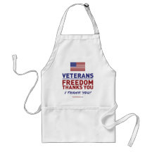 Veterans, Freedom Thanks You. Aprons