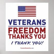 Veterans, Freedom Thanks You. Print