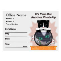Veterinarian Appointment Card Business Card