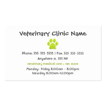 Veterinarian Business Card