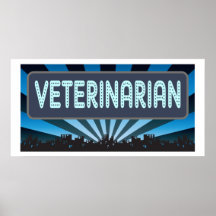 Veterinarian Marquee Poster