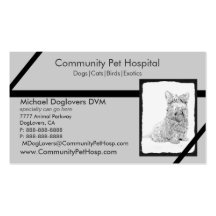 Veterinarian Scottish Terrier Dog Business Card Template