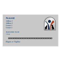 Veterinary Animal Logo with Cat and Dog Business Card Templates
