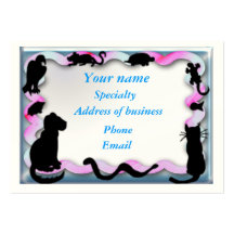 veterinary business business card templates