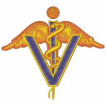 Veterinary Caduceus embroidered shirts