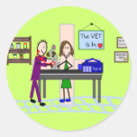 Veterinary Gifts "The Vet Is In" Stickers