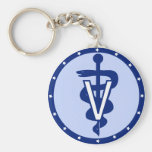 veterinary logo 2 keychains