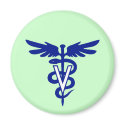 veterinary logo 4 magnets