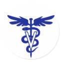 veterinary logo 4 stickers