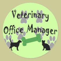 Veterinary  Office Manager stickers