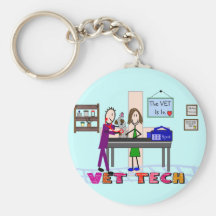 Veterinary Technician Gifts---Unique Art Keychain