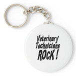 Veterinary Technicians Rock! Keychain