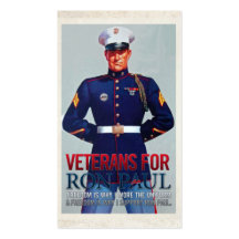 Vets for Ron Paul Business Card