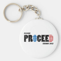 Veuillez procéder Obama 2012 Porte-clé
