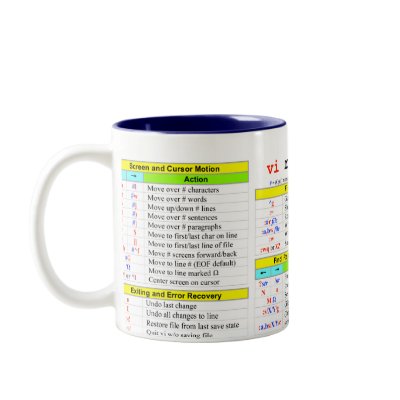 vi quick-reference mug by teknowledgist
