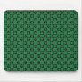 Vibrant Green Funky Circles Mousepad