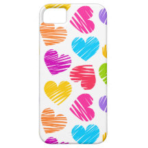 Vibrant hearts iPhone 5 Case