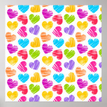 Vibrant Hearts Poster