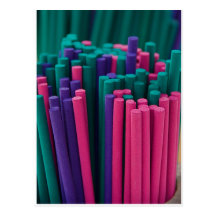 Vibrant Incense Sticks Post Card