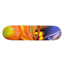Vibrant Love Abstract Skateboard V3